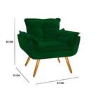 Kit 2 Poltronas Decorativas Opala Verde Bnn Decor