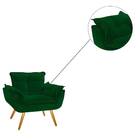 Kit 2 Poltronas Decorativas Opala Verde Bnn Decor