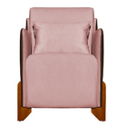 Kit 2 Poltronas Decorativas P/ Sala Quarto Heloisa Veludo Com