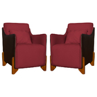 Kit 2 Poltronas Decorativas P/ Sala Quarto Heloisa Veludo Com