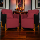 Kit 2 Poltronas Decorativas P/ Sala Quarto Heloisa Veludo Com