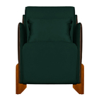 Kit 2 Poltronas Decorativas P/ Sala Quarto Heloisa Veludo Com