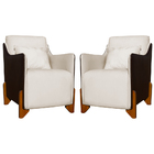 Kit 2 Poltronas Decorativas P/ Sala Quarto Heloisa Veludo Com