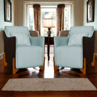 Kit 2 Poltronas Decorativas P/ Sala Quarto Heloisa Veludo Com