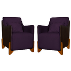 Kit 2 Poltronas Decorativas P/ Sala Quarto Heloisa Veludo Com
