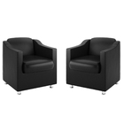 Kit 2 Poltronas Decorativas Para Consultorio Recepção Tilla C