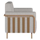 Kit 2 Poltronas Decorativas Para Sala 79cm Pés Aço Delarma M2