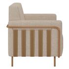 Kit 2 Poltronas Decorativas Para Sala 79cm Pés Aço Delarma M2