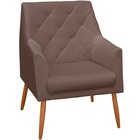 Kit 2 Poltronas Decorativas Para Sala Capitonê Antonella Velu