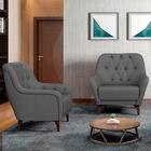 Kit 2 Poltronas Decorativas Para Sala Com Capitonê Pietà M22
