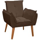 Kit 2 Poltronas Decorativas Para Sala Com Pés Palito Clara Ve