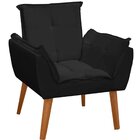 Kit 2 Poltronas Decorativas Para Sala Com Pés Palito Clara Ve