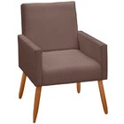 Kit 2 Poltronas Decorativas Para Sala Com Pés Palito Eloá Vel