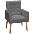 Kit 2 Poltronas Decorativas Para Sala Com Pés Palito Esperanz