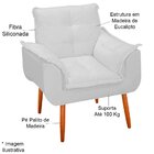 Kit 2 Poltronas Decorativas Para Sala Com Pés Palito Heloíse