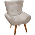 Kit 2 Poltronas Decorativas Para Sala Com Pés Palito Melina V