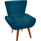 Kit 2 Poltronas Decorativas Para Sala Com Pés Palito Melina V