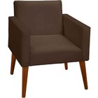 Kit 2 Poltronas Decorativas Para Sala Com Pés Palito Valentin