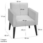 Kit 2 Poltronas Decorativas Para Sala Com Pés Palito Valentin