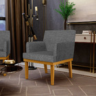 Kit 2 Poltronas Decorativas Para Sala De Estar Base Mel Beatr