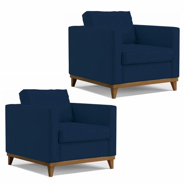 Kit 2 Poltronas Decorativas Para Sala De Estar Jane D05 Suede