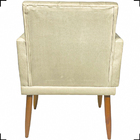 Kit 2 Poltronas Decorativas Para Sala Nina Com Base E Capiton