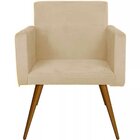 Kit 2 Poltronas Decorativas Para Sala Nina Pés Palito Suede B