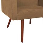 Kit 2 Poltronas Decorativas Para Sala Nina Pés Palito Suede R