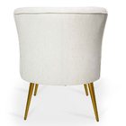 Kit 2 Poltronas Decorativas Para Sala Paloma Pés Palito Ouro