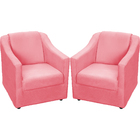 Kit 2 Poltronas Decorativas Para Sala Recepção Consultório Ma