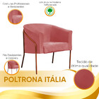 Kit 2 Poltronas Decorativas Para Sala Recepção Italia Suede R