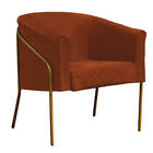 Kit 2 Poltronas Decorativas Para Sala Recepção Italia Suede T