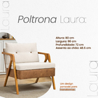 Kit 2 Poltronas Decorativas Para Sala Recepção Laura Luxo Lin