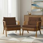 Kit 2 Poltronas Decorativas Para Sala Recepção Laura Luxo Lin