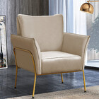 Kit 2 Poltronas Decorativas Para Sala, Recepção Lotus Suede B