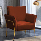 Kit 2 Poltronas Decorativas Para Sala Recepção Lotus Suede Te