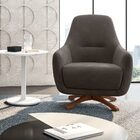 Kit 2 Poltronas Decorativas Pêra Base Giratória Veludo Tabaco