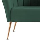 Kit 2 Poltronas Decorativas Pes Aço Dourado 7048 Veludo Dmobi