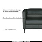 Kit 2 Poltronas Decorativas Pés De Ferro Iráklio Couro Verde