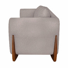 Kit 2 Poltronas Decorativas Pés Em Madeira Buzz Linho Areia R