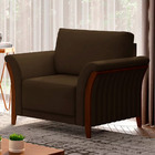 Kit 2 Poltronas Decorativas Pés Em Madeira Market Veludo Marr