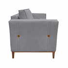 Kit 2 Poltronas Decorativas Pés Em Madeira Tarantino Linho Ci