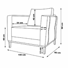 Kit 2 Poltronas Decorativas Pés Em Madeira Tarantino Linho Pé