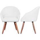 Kit 2 Poltronas Decorativas Pes Madeira Adapt Boucle Vazzano