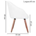 Kit 2 Poltronas Decorativas Pes Madeira Adapt Corano Vazzano