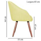 Kit 2 Poltronas Decorativas Pes Madeira Adapt Veludo Vazzano