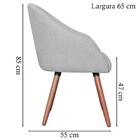 Kit 2 Poltronas Decorativas Pes Madeira Adapt Veludo Vazzano