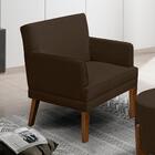 Kit 2 Poltronas Decorativas Pes Madeira Aspen Veludo Sanch