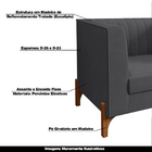 Kit 2 Poltronas Decorativas Pés Madeira Castanho Ancara Velud