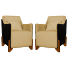 Kit 2 Poltronas Decorativas Pés Madeira Heloisa Veludo Compos